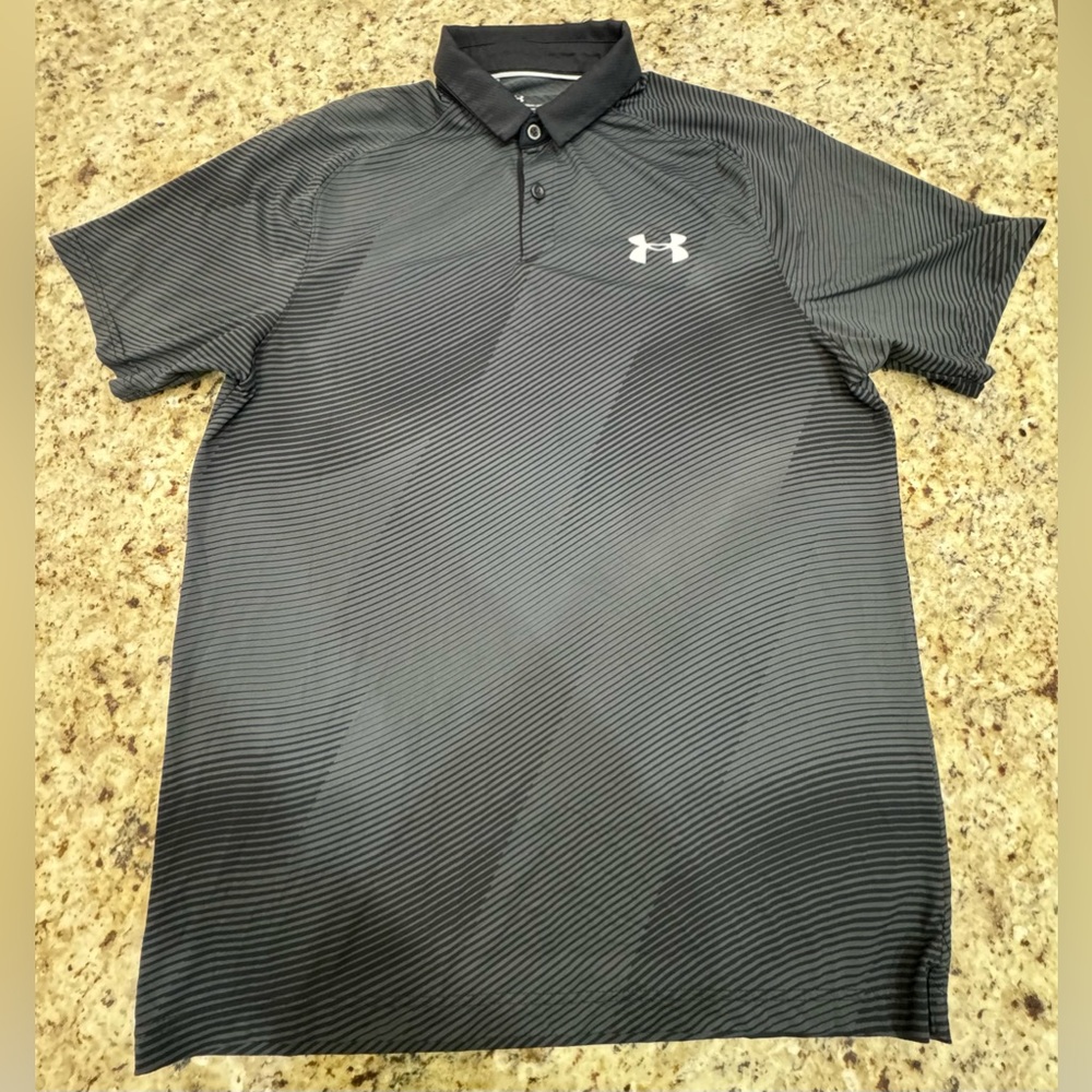 Under Armour - Golf Polo - Loose - Heatgear - MD - Black